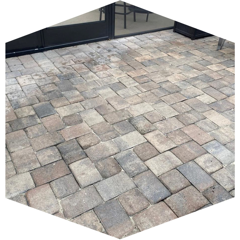Paver bricks finished project