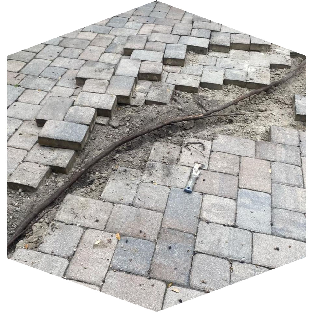 Paver bricks reassembly